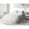 Flanelové povlečení Popínavé květy na bílé 140x200+70x90