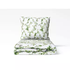 Bavlněné povlečení Zelené listy 140x200+70x90