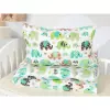 Dětské bavlněné povlečení Zelení sloníci 140x200+70x90