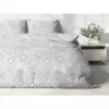 Bavlněné povlečení Šedé mandaly na bílé 140x200+70x90