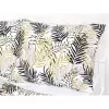 Saténové povlečení Zlato-černé palmové listy 140x200+70x90