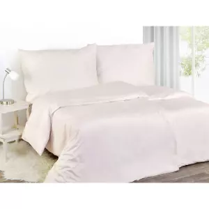 Saténové povlečení Smetanové 140x200+70x90