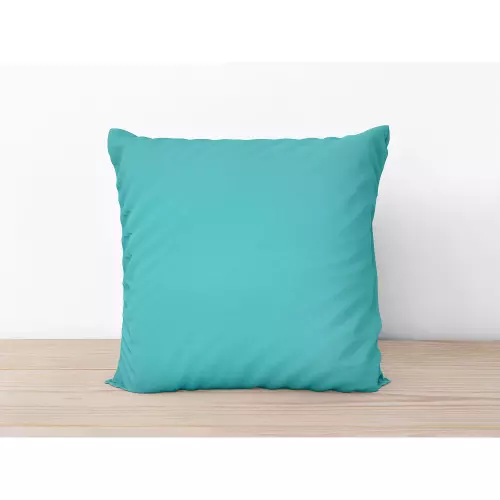 Bavlněný povlak na polštář Tyrkysový 50x50