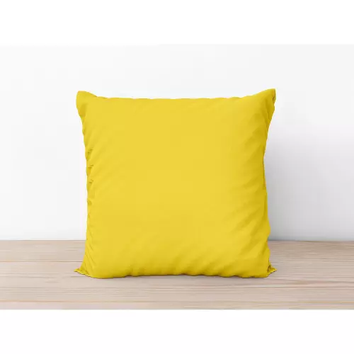 Bavlněný povlak na polštář Žlutý 70x90