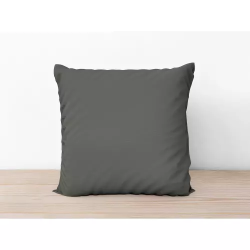 Bavlněný povlak na polštář Tmavě šedý 50x70