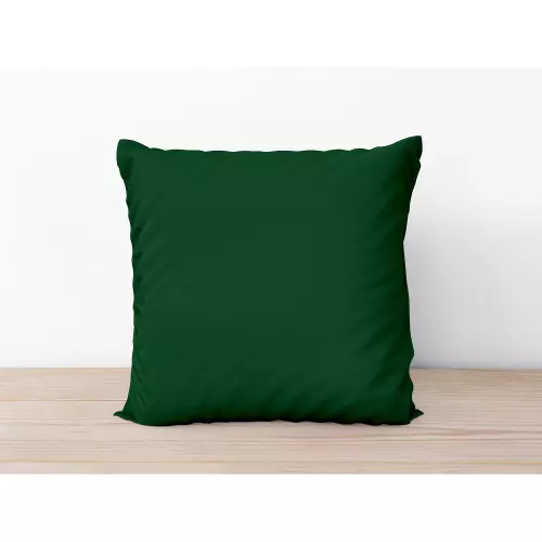 Bavlněný povlak na polštář Tmavě zelený 40x40