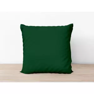 Bavlněný povlak na polštář Tmavě zelený 50x50