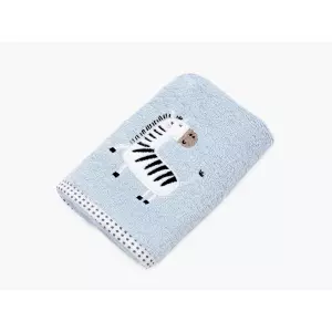 Dětský Froté ručník Zebra světle modrá 30x50