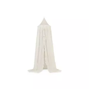 Nebesa nad postýlku Vintage 245cm Ruffle Ivory