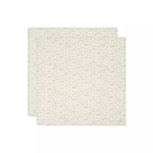 Pleny zavinovací 2ks 115x115cm Animals Nougat