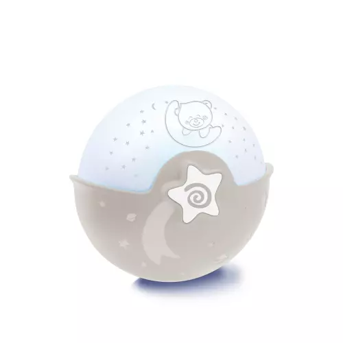 Noční lampička s projekcí ecru