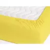 Nepropustné froté prostěradlo s napínací gumou - světle žluté 90x200