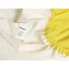 Nepropustné froté prostěradlo s napínací gumou - světle žluté 90x200
