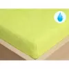 Nepropustné froté prostěradlo s napínací gumou - světle zelené 90x200