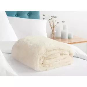 Luxusní deka - smetanová - 150x200