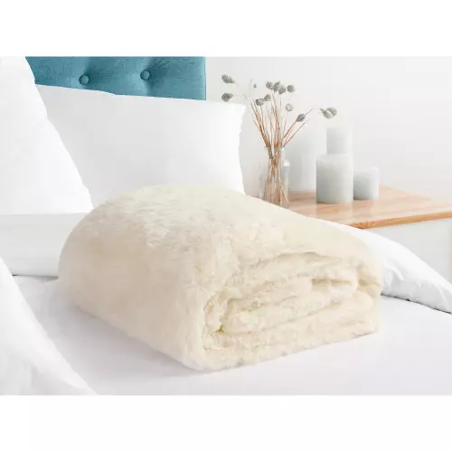 Luxusní deka - smetanová - 150x200