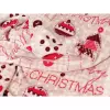 Vánoční deka Mikroflanel - Vánoce na béžové - 150x200