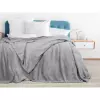 Deka Mikroflanel - tmavě šedá - 150x200