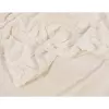 Žakárová deka listy - smetanová - 150x200