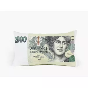 Polštář 3D bankovka 2000 Kč - 30x50