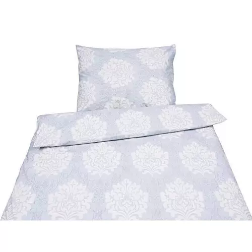 Bavlněné povlečení - velký květ na světle modré 140x200+70x90