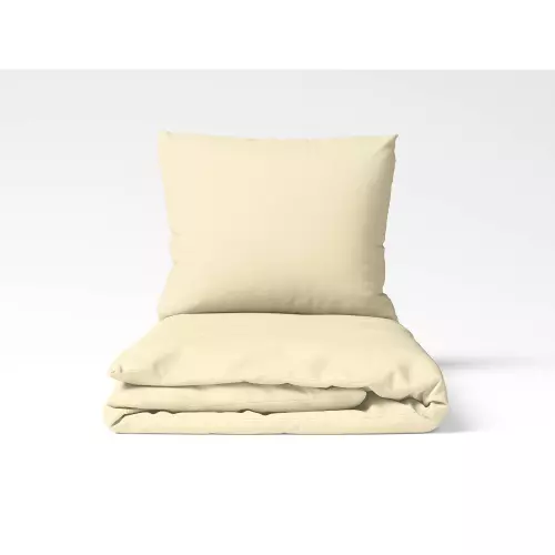 Bavlněné povlečení - smetanové 140x200+70x90