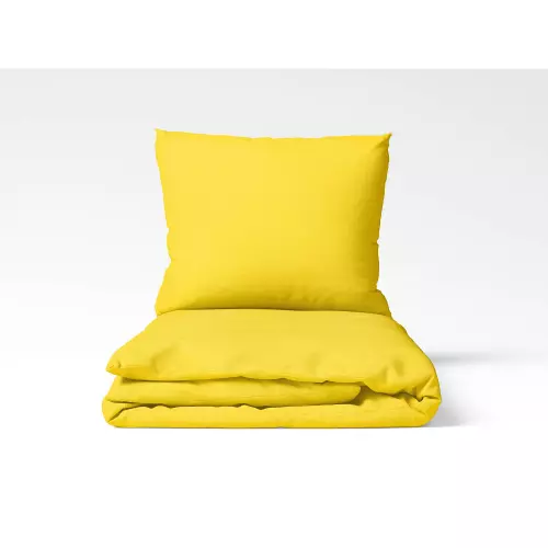 Bavlněné povlečení - žluté 140x200+70x90