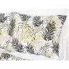 Bavlněné povlečení - zlato-černé palmové listy 140x200+70x90