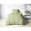 Bavlněné povlečení - zelené lístečky 140x200+70x90