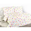 Dětské bavlněné povlečení - barevné puntíky 140x200+70x90