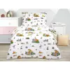Dětské bavlněné povlečení - ZOO na bílé 140x200+70x90