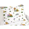 Dětské bavlněné povlečení - ZOO na bílé 140x200+70x90