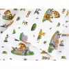 Dětské bavlněné povlečení - ZOO na bílé 140x200+70x90