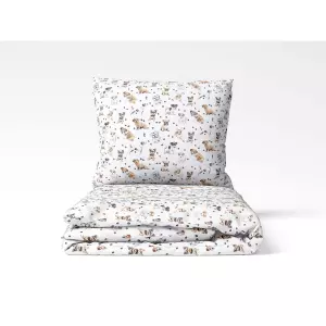 Dětské bavlněné povlečení - Yorkshire na bílé 140x200+70x90