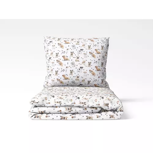 Dětské bavlněné povlečení - Yorkshire na bílé 140x200+70x90