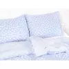 Dětské bavlněné povlečení - velký puntík na světle modré 140x200+70x90