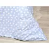 Dětské bavlněné povlečení - velký puntík na světle modré 140x200+70x90
