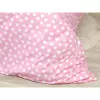 Dětské bavlněné povlečení - velký puntík na růžové 140x200+70x90