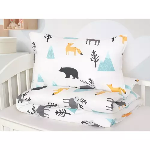 Dětské bavlněné povlečení - polární zvířata - do postýlky 90x130+40x60