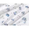 Dětské bavlněné povlečení - modrá a bílá autíčka vende - do postýlky 90x140+40x60