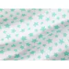 Dětské bavlněné povlečení - mintové hvězdičky 140x200+70x90