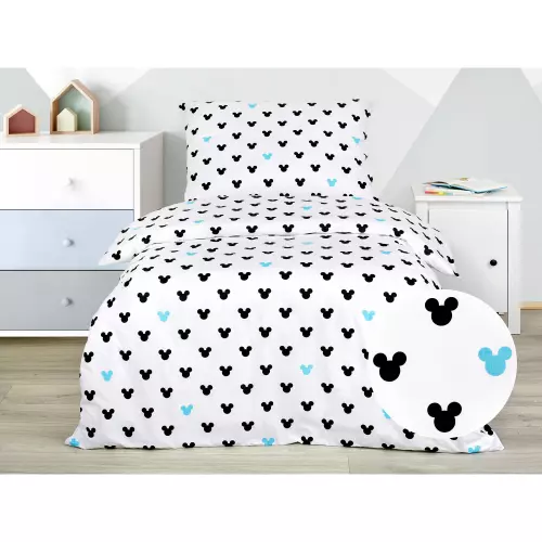 Dětské bavlněné povlečení - Mickey mouse tyrkys 140x200+70x90