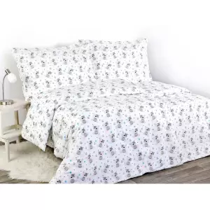 Dětské bavlněné povlečení - medvídci a hvězdy 140x200+70x90