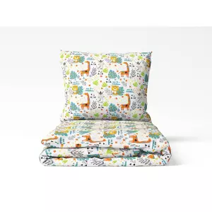 Dětské bavlněné povlečení - malované safari - do postýlky 90x140+40x60