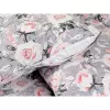 Bavlněné povlečení - růže na šedé 140x200+70x90