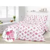 Bavlněné povlečení - růže na bílé 140x200+70x90