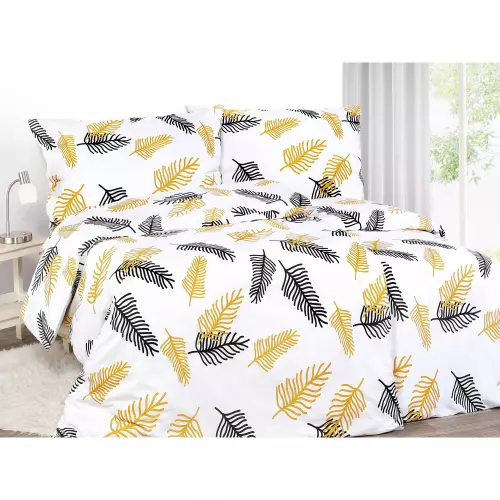 Bavlněné povlečení - palmové listy 140x200+70x90