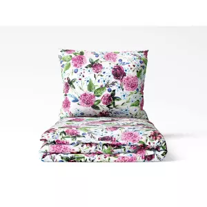 Bavlněné povlečení - hortenzie 140x200+70x90
