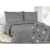 Bavlněné povlečení - barevné puntíky na šedé 140x200+70x90