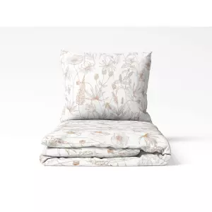 Bavlněné povlečení - režné kvítí 140x200+70x90